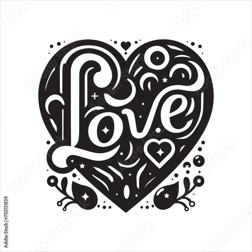 hand drawn lettering about love vector for easily used for T-shirt design. print design, love,T-shirt 