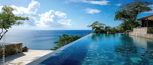 Luxury Pool Infinity Pool Blending With The Endless Caribbean Horizon © Ян Заболотний