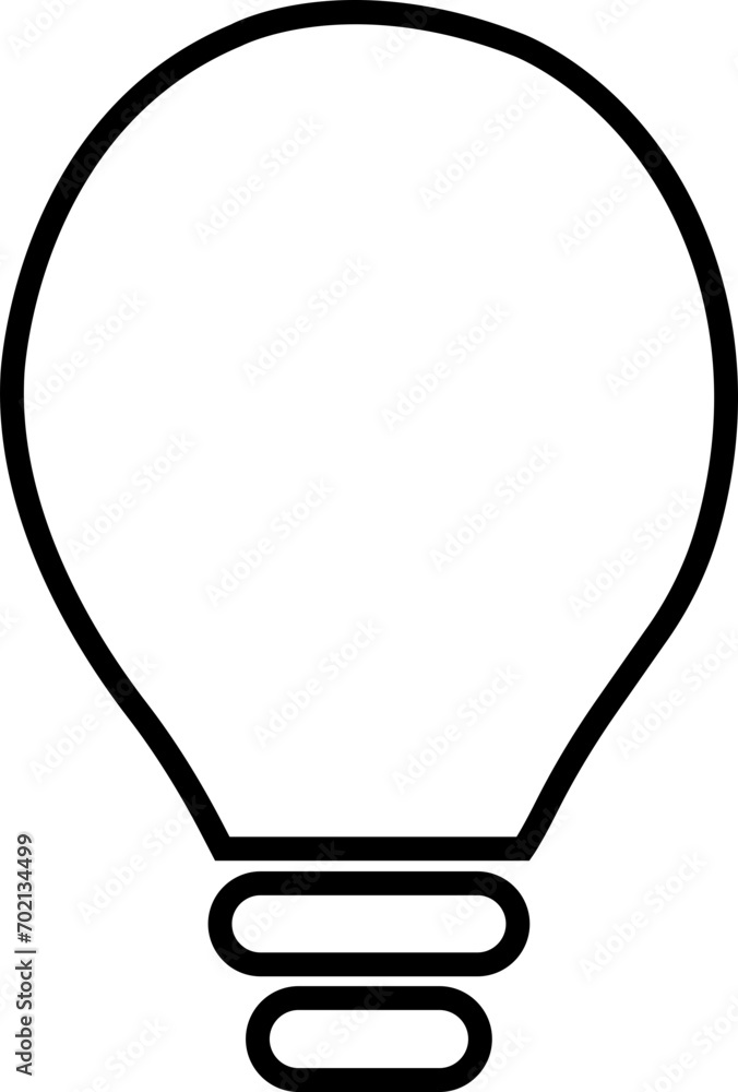 Black Light Bulb icon, isolated on transparent background. Idea sign, solution, thinking concept. Lighting Electric lamp. Electricity, shine. Trendy Line style for graphic design with editable stock. Black Light Bulb icon, isolated on transparent background. Idea sign, solution, thinking concept. Lighting Electric lamp. Electricity, shine. Trendy Line style for graphic design with editable stock.