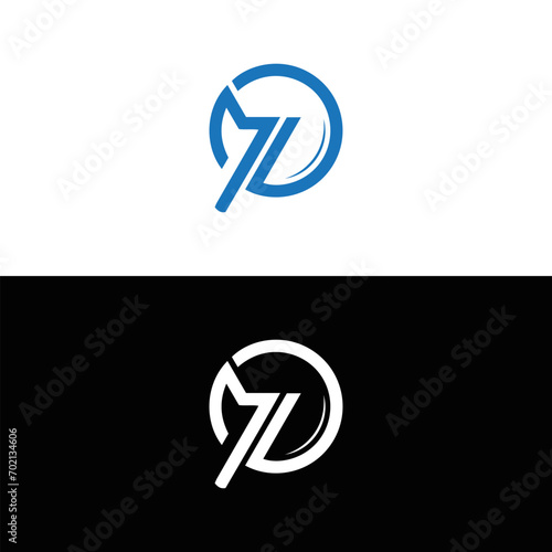 MD logo. M D design. White MD letter. MD, M D letter logo design. Initial letter MD linked circle uppercase monogram logo. M D letter logo vector design.	
 photo