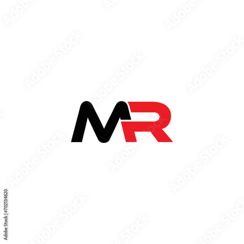 MR logo. M R design. White MR letter. MR, M R letter logo design. Initial letter MR linked circle uppercase monogram logo. M R letter logo vector design.	
