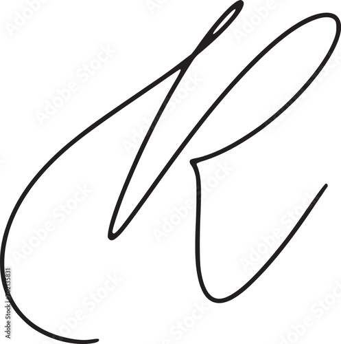 Signature, Minimal and Unique Alphabet letters MR, RM logo