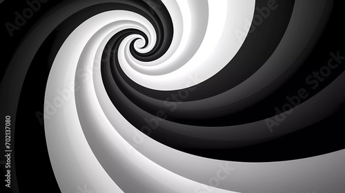 black and white dual tone spiral background