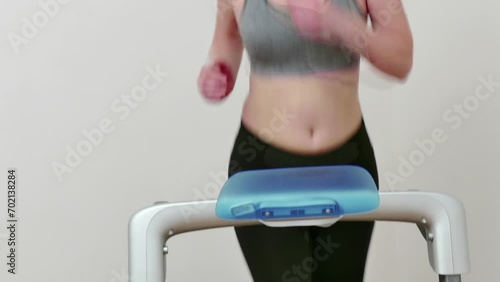 Wallpaper Mural Body Shaping During Treadmill Exercise, Video Clip 4K  Torontodigital.ca