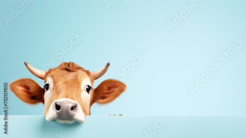 Creative animal concept. Bull