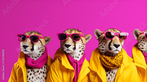 Creative animal concept. Cheetah