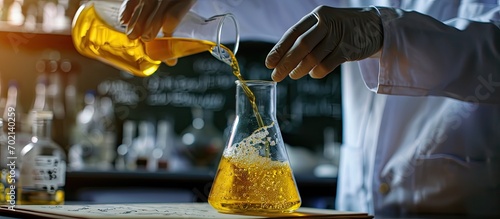 Beautiful scientist drop ye...
