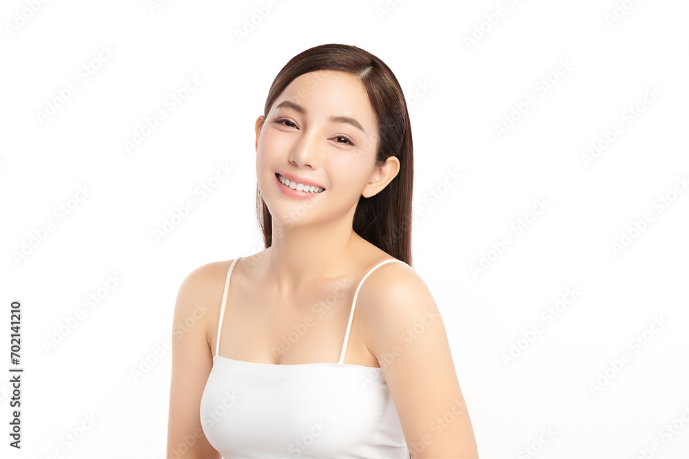 Beautiful young asian woman with clean fresh skin on white background, Face care, Facial treatment, Cosmetology, beauty and spa, Asian women portrait. Beautiful young asian woman with clean fresh skin on white background, Face care, Facial treatment, Cosmetology, beauty and spa, Asian women portrait.