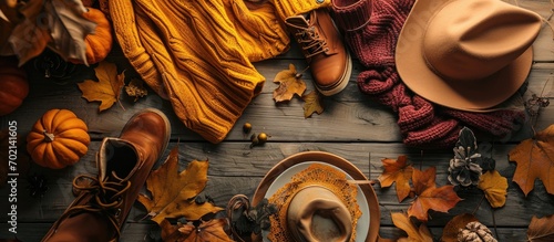 Autumn fashion frame compos...