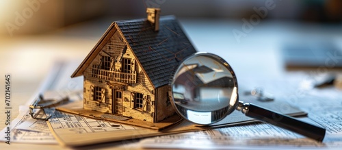 A house model a computer an...