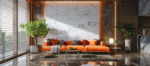 Fashionable living room wit...