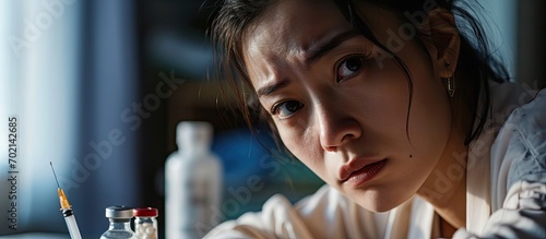 Anti drugs drug addict asia...