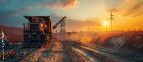 beautiful shot of drag line...