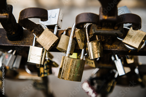 Key Locks on Bridge photo