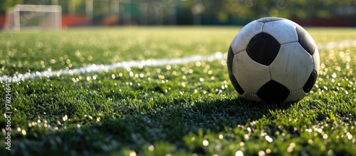 Football field artificial g...