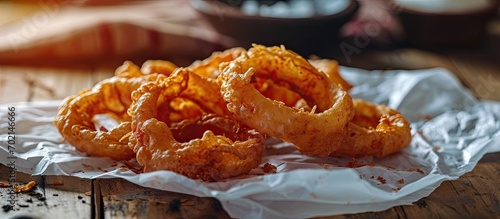 Deep fried spicy onion ring...