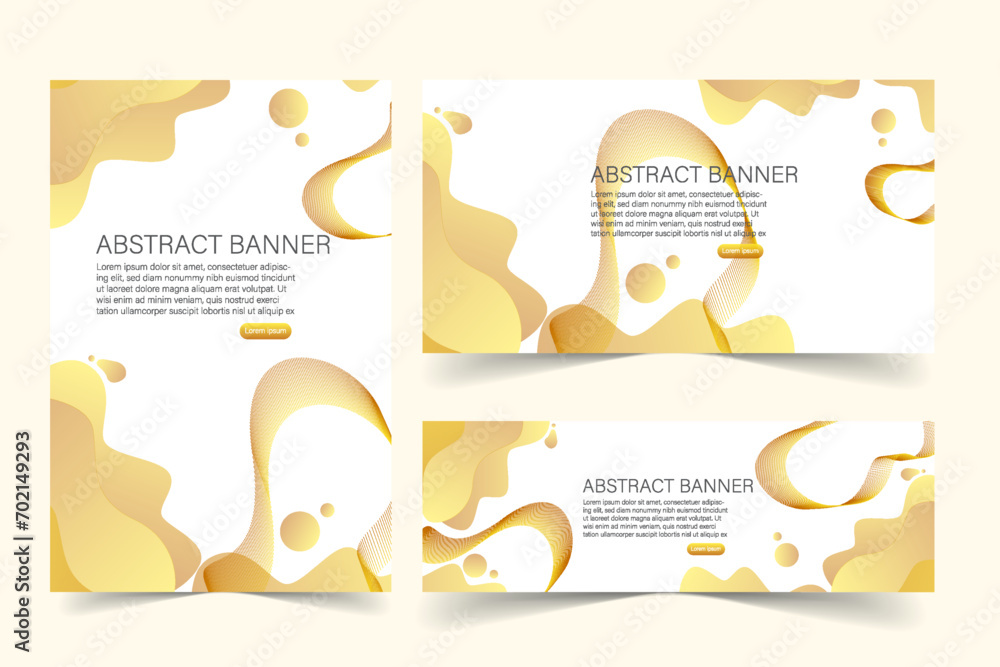 Abstract banner background fluid style templates