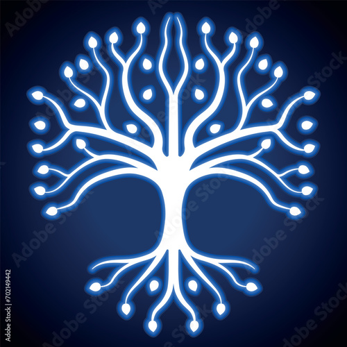 Glowing tree of life