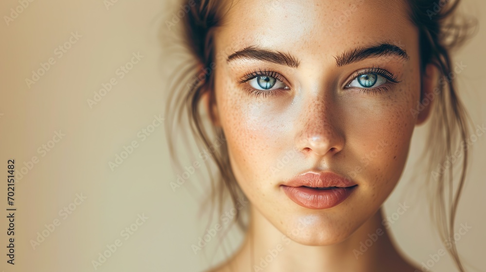 Beauty Woman face Portrait. Beautiful Spa model Girl with Perfect Fresh Clean Skin. Beauty Woman face Portrait. Beautiful Spa model Girl with Perfect Fresh Clean Skin.