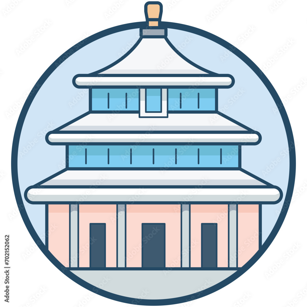 Meridian Gate Vector Icon Meridian Gate Vector Icon