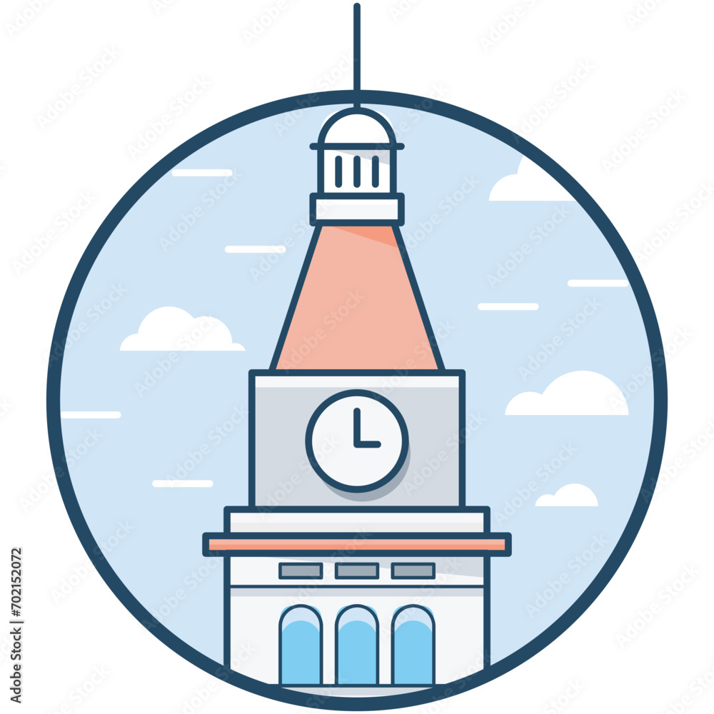 Abraj Al Bait Vector Icon Abraj Al Bait Vector Icon