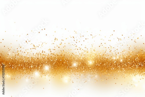 Gold glitter , shiny golden sparkles with dust bokeh