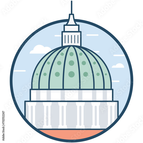 St Kazimierz Church Vector Icon