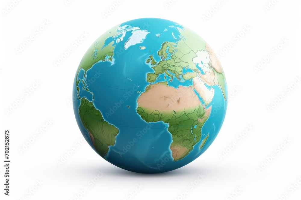 earth globe isolated on white background earth globe isolated on white background
