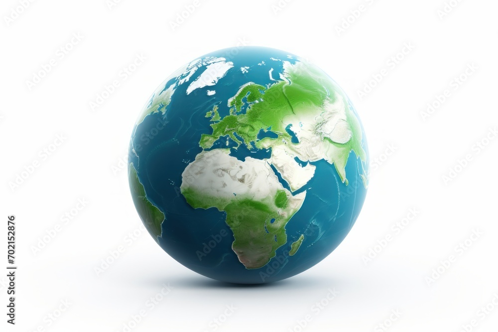 earth globe isolated on white background