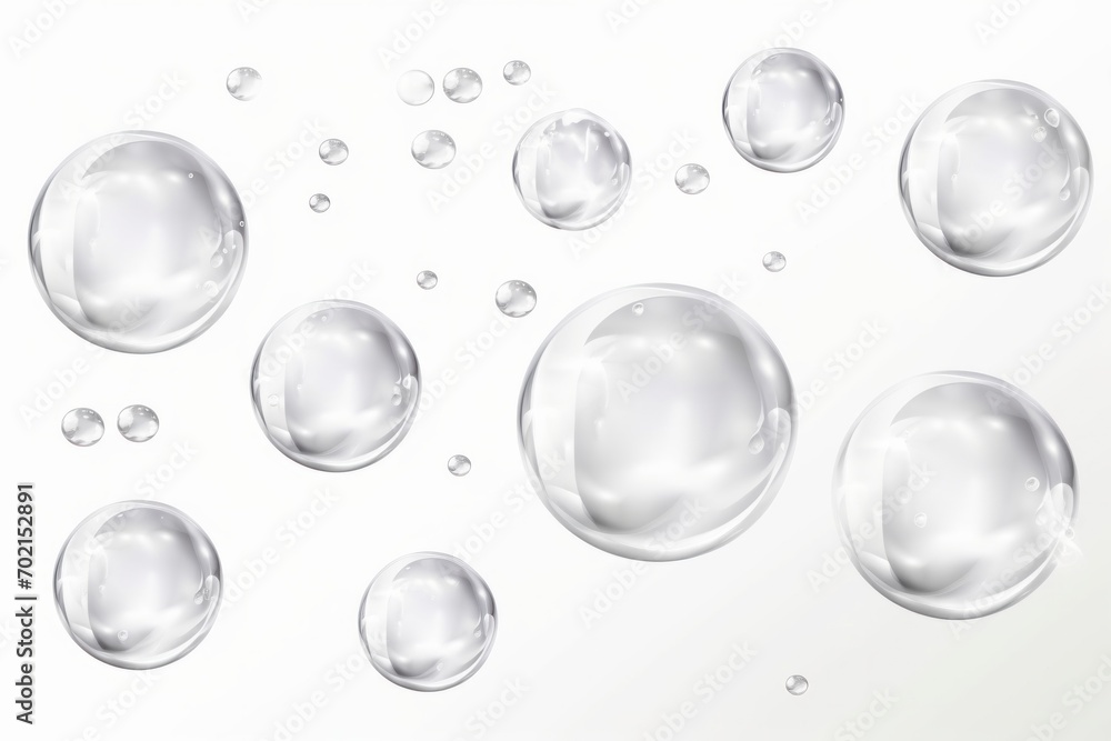 Soap air bubble on white background - obrazy, fototapety, plakaty 