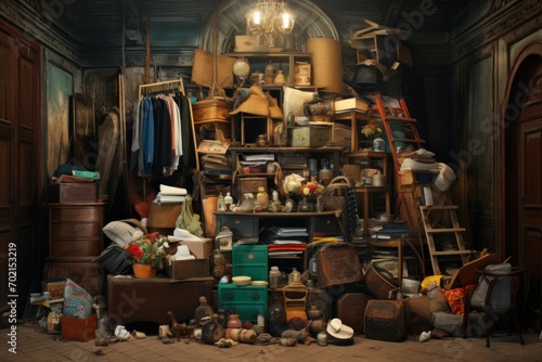 disorganized room, tidying up background photo