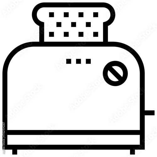 Toaster Line Vector Icon