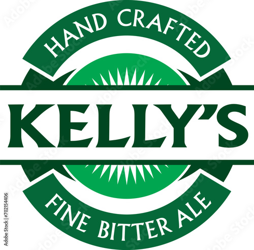 Beer logo design. Ideal for use in beer labels, brewery logos or t-shirt designs.