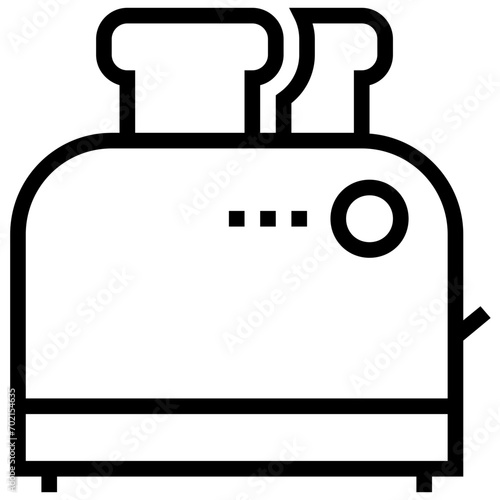 Toaster Line Vector Icon