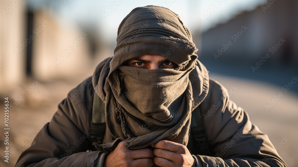 a man hides his face with a cloth portrait of an unidentified person, an abstract fictional character a man hides his face with a cloth portrait of an unidentified person, an abstract fictional character