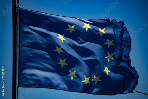 The flag of Europe or European flag consists of twelve golden stars forming a circle on a blue field.