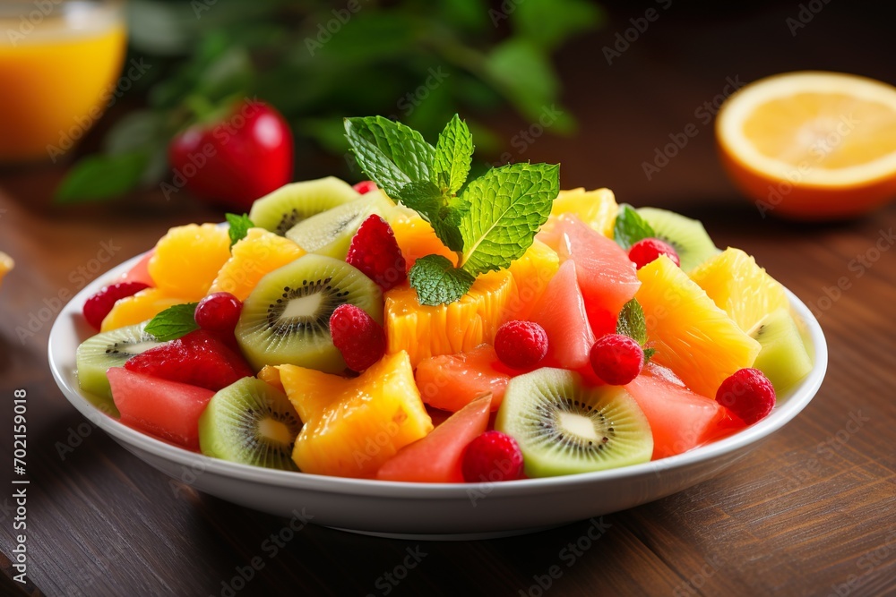 mixed salad fruit healthy food vegan mixed salad fruit healthy food vegan