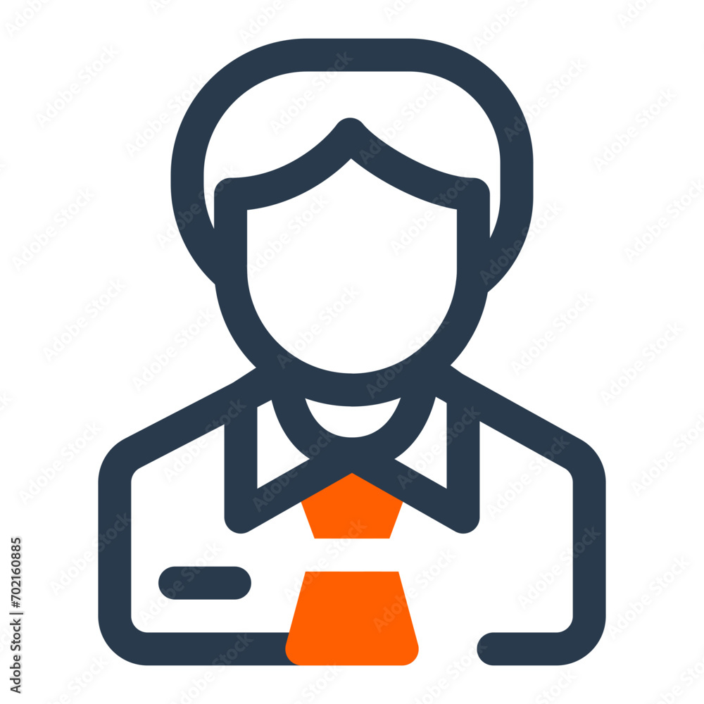 Executive CEO Icon for Leadership Representation Executive CEO Icon for Leadership Representation