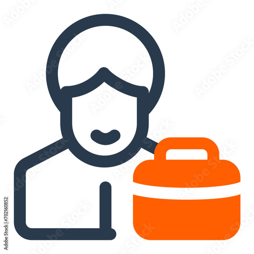 Confident Businessman Icon for Corporate Profile