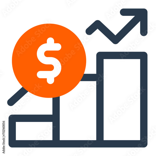 Informative Chart Icon for Data Visualization