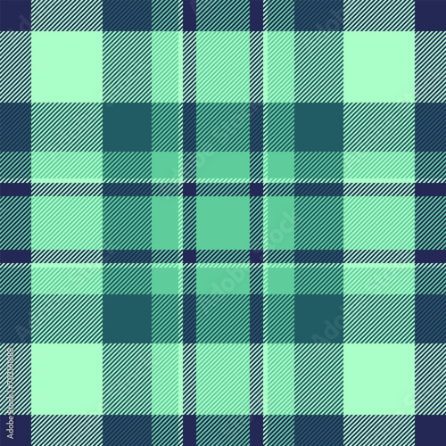 Fabric check seamless of textile texture tartan with a plaid pattern vector background.