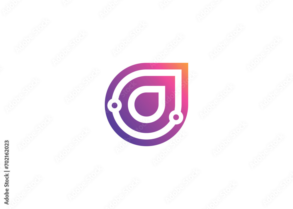 Letter O Technology vector monogram logo design template. Letter O molecule, Science and Bio technology Vector logo Letter O Technology vector monogram logo design template. Letter O molecule, Science and Bio technology Vector logo