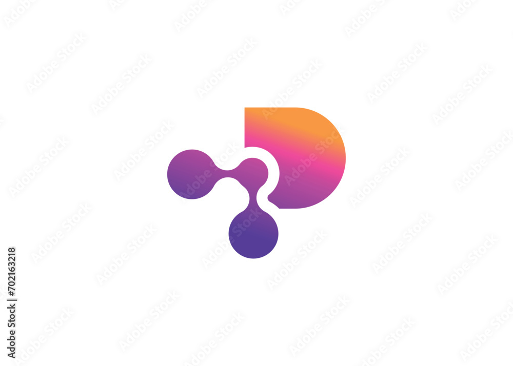 Letter P Technology vector monogram logo design template. Letter P molecule, Science and Bio technology Vector logo Letter P Technology vector monogram logo design template. Letter P molecule, Science and Bio technology Vector logo