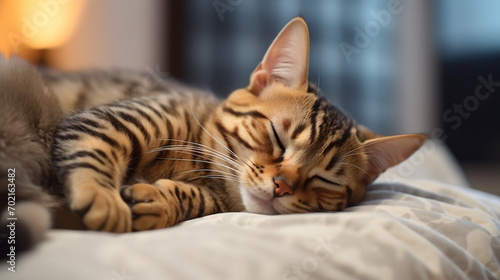 Cute bengal cat © franklin
