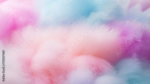 colorful cotton candy in soft color for background