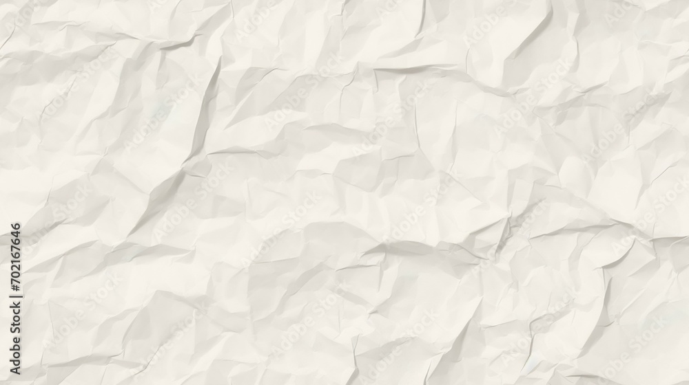 Naklejka premium white crumpled paper background texture