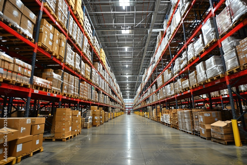 warehouse with boxes warehouse with boxes