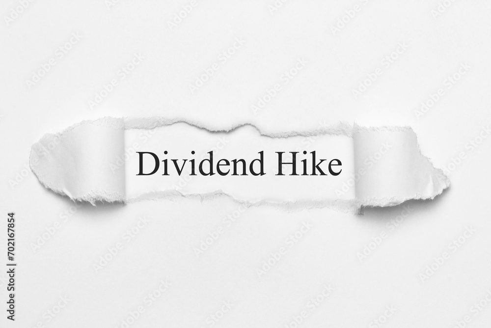 Fototapeta premium Dividend Hike