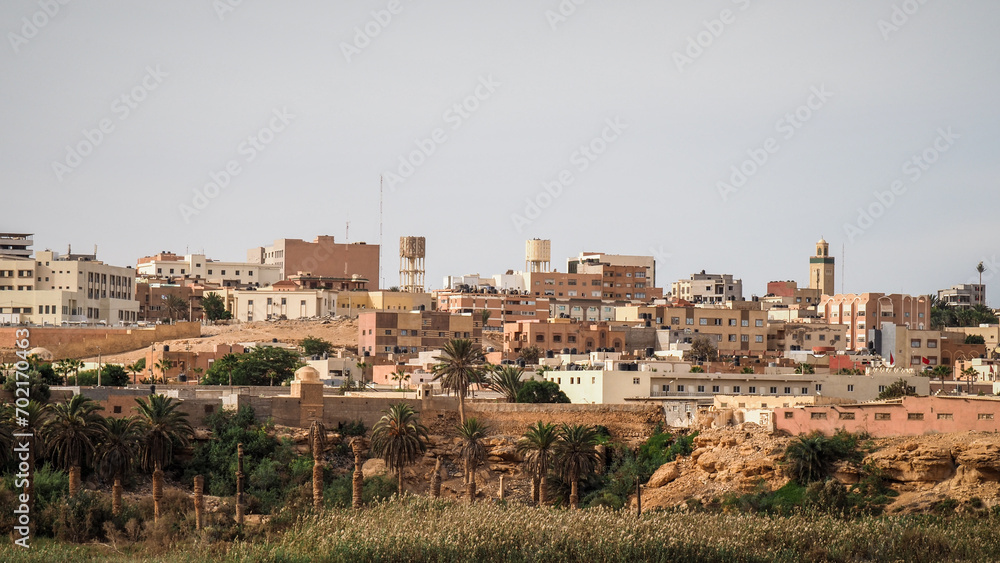 The landscape of Layounne in Western Sahara