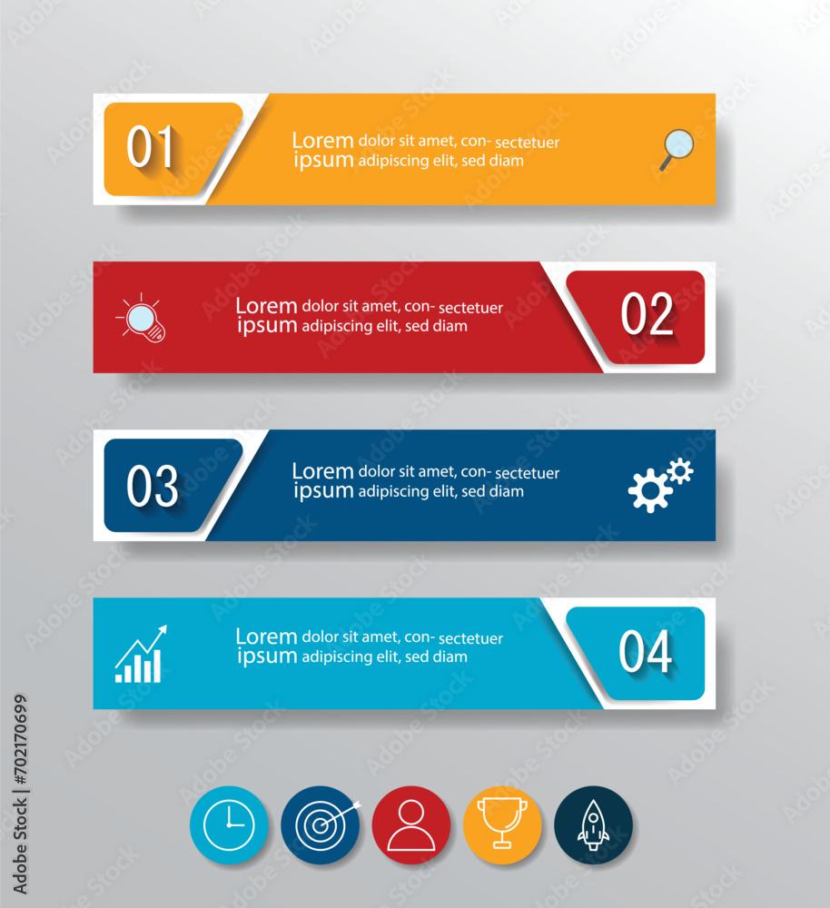 Infographic Vector abstract design web banner template.Modern banner. Infographic Vector abstract design web banner template.Modern banner.